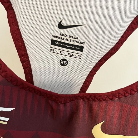 Nike FSU Seminoles ACC Pro Elite Running Singlet Tank 825132-XXX Women’s Size XS - Picture 3 of 8
